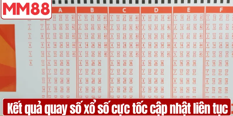 Kết quả quay số xổ số cực tốc cập nhật liên tục